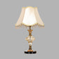 Paneled Bell Fabric Nightstand Lamp Lodge 1 Light Bedroom Night Light in Beige with Crystal Draping Clearhalo 'Lamps' 'Table Lamps' Lighting' 326240