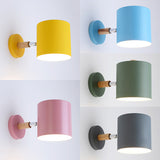 Modern Style Cylinder Wall Light Metal 1 Head Wall Lamp for Kid Bedroom Corridor Clearhalo 'Wall Lamps & Sconces' 'Wall Lights' Lighting' 32643