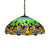 Tiffany Dragonfly Chandelier Light Fixture 3 Lights Orange/Blue/Green Cut Glass Hanging Lamp Kit for Kitchen Green Clearhalo 'Ceiling Lights' 'Chandeliers' 'Industrial' 'Middle Century Chandeliers' 'Pendant Lights' 'Tiffany Chandeliers' 'Tiffany close to ceiling' 'Tiffany' Lighting' 327556