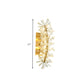 Sputnik Living Room Sconce Light Vintage Clear Crystal 8 Lights Gold Wall Lighting Fixture Clearhalo 'Wall Lamps & Sconces' 'Wall Lights' Lighting' 327943