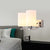 Chrome Cylindrical Sconce Light Modernist 2 Heads Milky Glass Wall Mounted Lighting Chrome Clearhalo 'Cast Iron' 'Glass' 'Industrial' 'Modern wall lights' 'Modern' 'Tiffany' 'Traditional wall lights' 'Wall Lamps & Sconces' 'Wall Lights' Lighting' 331225