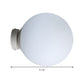 Spherical Sconce Light Minimalism White Glass 1 Bulb Wall Mounted Lighting for Balcony, 10"/11.5"/13" Wide Clearhalo 'Cast Iron' 'Glass' 'Industrial' 'Modern wall lights' 'Modern' 'Tiffany' 'Traditional wall lights' 'Wall Lamps & Sconces' 'Wall Lights' Lighting' 331270