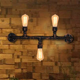 Metal Exposed Wall Light Fixture Industrial Style 3 Heads Weathered Copper Wall Sconce Lamp with Water Pipe Weathered Copper Clearhalo 'Art deco wall lights' 'Cast Iron' 'Glass' 'Industrial wall lights' 'Industrial' 'Middle century wall lights' 'Modern' 'Rustic wall lights' 'Tiffany' 'Traditional wall lights' 'Wall Lamps & Sconces' 'Wall Lights' Lighting' 331792