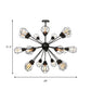 9/12/15 Lights Restaurant Chandelier Pendant Light Farmhouse Style Black Ceiling Lamp with Cage Metal Shade Clearhalo 'Cast Iron' 'Ceiling Lights' 'Chandeliers' 'Industrial Chandeliers' 'Industrial' 'Metal' 'Middle Century Chandeliers' 'Rustic Chandeliers' 'Tiffany' Lighting' 331912