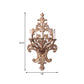 Wood Candelabra Wall Mounted Lamp Rustic Style 5 Lights Bedroom Sconce Light Fixture Clearhalo 'Wall Lamps & Sconces' 'Wall Lights' Lighting' 332303