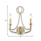 2 Lights Wall Lamp Traditional-Style Candelabra Metal Sconce Light in Gold for Living Room Clearhalo 'Wall Lamps & Sconces' 'Wall Lights' Lighting' 332733