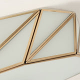 Drum Opal Glass Flush Mount Lamp Classic 3/4/6 Lights Bedroom Ceiling Mounted Fixture in Brass Clearhalo 'Ceiling Lights' 'Close To Ceiling Lights' 'Close to ceiling' 'Flush mount' Lighting' 333050