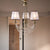 Conical Pendant Chandelier Contemporary Fabric 3/6 Bulbs Brass Hanging Light Fixture with Crystal Bead, 21"/28" Wide Brass 21" Clearhalo 'Ceiling Lights' 'Chandeliers' 'Modern Chandeliers' 'Modern' Lighting' 333089