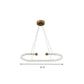 Bend Chandelier Light Modern Crystal 31.5"/39"/47" Wide LED Brass Suspended Lighting Fixture Clearhalo 'Ceiling Lights' 'Chandeliers' 'Modern Chandeliers' 'Modern' Lighting' 333382