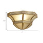 Flared Wall Mount Light Traditional Opal Glass 1 Light Gold Finish Flush Wall Sconce Clearhalo 'Wall Lamps & Sconces' 'Wall Lights' Lighting' 333647