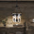 Black Urn Shaped Chandelier Lamp Traditional Clear Glass 3 Light Living Room Hanging Light, 10"/12" Wide Black Clearhalo 'Ceiling Lights' 'Chandeliers' 'Glass shade' 'Glass' Lighting' 335940