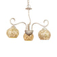 Globe Dining Room Ceiling Chandelier Traditional Frosted Glass 3 Light White Hanging Fixture Clearhalo 'Ceiling Lights' 'Chandeliers' Lighting' options 336016