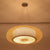 Curved Drum Pendant Lighting Tradition Bamboo 2/3 Bulbs 18"/23.5" Wide Wood Ceiling Hanging Light Wood Clearhalo 'Ceiling Lights' 'Modern Pendants' 'Modern' 'Pendant Lights' 'Pendants' Lighting' 336081