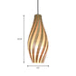 Jar Pendant Lamp Tradition Wood 1 Bulb 8"/12" Wide Beige Ceiling Hanging Light for Restaurant Clearhalo 'Ceiling Lights' 'Modern Pendants' 'Modern' 'Pendant Lights' 'Pendants' Lighting' 337360
