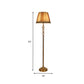 Bell Crystal Stand Up Light Rural Style Single Head Living Room Floor Reading Lamp in Beige Clearhalo 'Floor Lamps' 'Lamps' Lighting' 338323