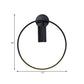 Metal Circular Sconce Light Minimalist 1 Head Black Wall Mounted Lamp for Living Room Clearhalo 'Cast Iron' 'Glass' 'Industrial' 'Modern wall lights' 'Modern' 'Tiffany' 'Traditional wall lights' 'Wall Lamps & Sconces' 'Wall Lights' Lighting' 338739