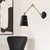 Metal Conical Sconce Modernist 1 Head Wall Mounted Light in White/Black with Adjustable Arm - Black - Clearhalo - 'Cast Iron' - 'Glass' - 'Industrial' - 'Modern wall lights' - 'Modern' - 'Tiffany' - 'Traditional wall lights' - 'Wall Lamps & Sconces' - 'Wall Lights' - Lighting' - 338804