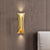 Gold Curve LED Sconce Light Modernism 2 Heads Metal Wall Lighting Fixture for Living Room
