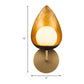 Sphere Wall Sconce Lighting Contemporary Metal 1 Head Brass LED Wall Light for Bedroom Clearhalo 'Cast Iron' 'Glass' 'Industrial' 'Modern wall lights' 'Modern' 'Tiffany' 'Traditional wall lights' 'Wall Lamps & Sconces' 'Wall Lights' Lighting' 339189