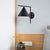 Conical Wall Sconce Lighting Contemporary Metal 1 Head Black/White/Gold Wall Light for Bedroom