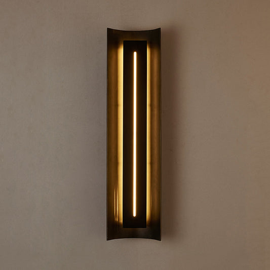 1 Bulb Bedroom Wall Light Contemporary Black LED Wall Mounted Lighting with Curve Metal Shade Clearhalo 'Cast Iron' 'Glass' 'Industrial' 'Modern wall lights' 'Modern' 'Tiffany' 'Traditional wall lights' 'Wall Lamps & Sconces' 'Wall Lights' Lighting' 340352