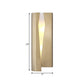 Metal Rectangle Wall Sconce Light Minimalist LED Wall Mount Lamp in Gold for Living Room Clearhalo 'Cast Iron' 'Glass' 'Industrial' 'Modern wall lights' 'Modern' 'Tiffany' 'Traditional wall lights' 'Wall Lamps & Sconces' 'Wall Lights' Lighting' 340364