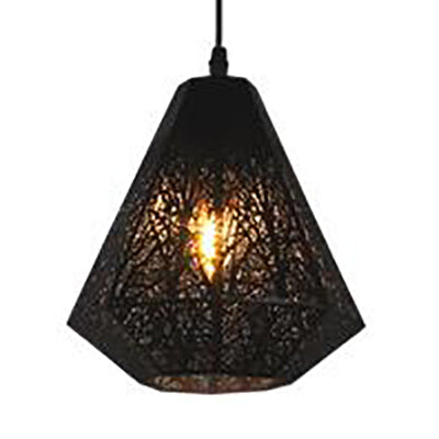 Black/White Etched Diamond Hanging Ceiling Light Industrial Metal 3 Lights Restaurant Pendant Light with Round/Linear Canopy Clearhalo 'Art Deco Pendants' 'Black' 'Cast Iron' 'Ceiling Lights' 'Ceramic' 'Crystal' 'Industrial Pendants' 'Industrial' 'Metal' 'Middle Century Pendants' 'Pendant Lights' 'Pendants' 'Rustic Pendants' 'Tiffany' Lighting' 35154