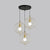 Hexagon Metal Frame Suspension Light Retro Loft 3 Lights Dining Room Hanging Pendant Light in Gold Gold Round Clearhalo 'Art Deco Pendants' 'Cast Iron' 'Ceiling Lights' 'Ceramic' 'Crystal' 'Industrial Pendants' 'Industrial' 'Metal' 'Middle Century Pendants' 'Pendant Lights' 'Pendants' 'Tiffany' Lighting' 35199