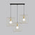 Frame Squared Metal Pendant Lighting Vintage Industrial 3 Lights Dining Room Hanging Ceiling Light in Gold Gold Linear Clearhalo 'Art Deco Pendants' 'Cast Iron' 'Ceiling Lights' 'Ceramic' 'Crystal' 'Industrial Pendants' 'Industrial' 'Metal' 'Middle Century Pendants' 'Pendant Lights' 'Pendants' 'Tiffany' Lighting' 35211