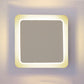 Modern Style Wall Light Square Shape Acrylic LED Sconce Light for Stair Dining Room White Clearhalo 'Wall Lamps & Sconces' 'Wall Lights' Lighting' 35374