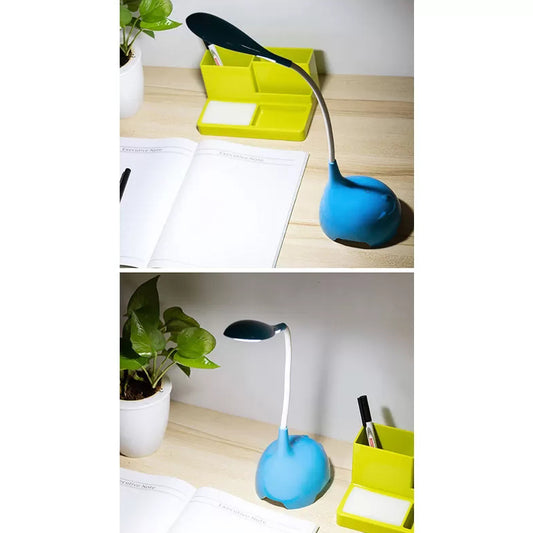 Plastic Flexible Gooseneck Desk Light 1 Head Modern Kids Desk Lamp for Dormitory Clearhalo 'Desk Lamps' 'Lamps' Lighting' 35598