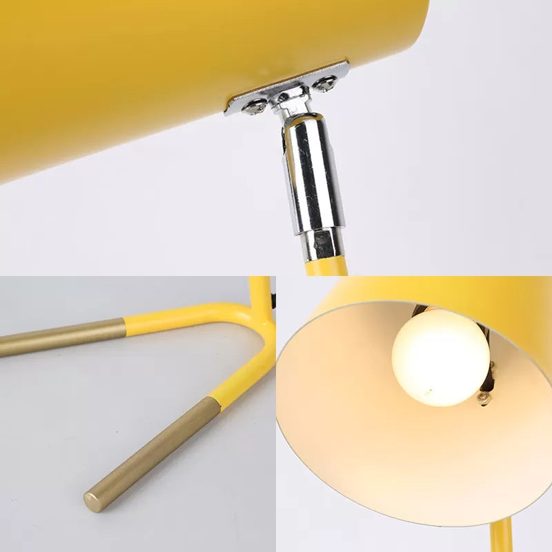 1 Light Bucket Desk Light with Plug In Cord Nordic Metal Small Table Light for Study Room Clearhalo 'Desk Lamps' 'Lamps' Lighting' 35785