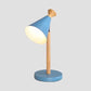 Macaron Style Cone Desk Light Metal 1 Light Candy Colored Study Light for Dormitory Blue Clearhalo 'Lamps' 'Table Lamps' Lighting' 35908