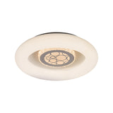 Modern Circle Flush Mount Light Fixture Acrylic Unique White Ceiling Fixture in Natural/White for Bedroom Clearhalo 'Ceiling Lights' 'Close To Ceiling Lights' 'Close to ceiling' 'Flush mount' Lighting' 360989