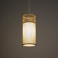 Tubular Bamboo Pendant Light Chinese 1 Head Wood Ceiling Suspension Lamp for Teahouse Clearhalo 'Ceiling Lights' 'Pendant Lights' 'Pendants' Lighting' 367171