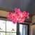 5 Lights Cherry Blossom Chandelier Industrial Pink Metal LED Pendant Light for Restaurant Pink Clearhalo 'Cast Iron' 'Ceiling Lights' 'Chandeliers' 'Industrial Chandeliers' 'Industrial' 'Metal' 'Middle Century Chandeliers' 'Rustic Chandeliers' 'Tiffany' Lighting' 367573