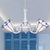 White Cone Pendant Lighting with Adjustable Chain Tiffany 3/5/6/8 Lights Chandelier Lamp for Living Room 3 White Clearhalo 'Ceiling Lights' 'Chandeliers' 'Close To Ceiling Lights' 'Industrial' 'Middle Century Chandeliers' 'Tiffany Chandeliers' 'Tiffany close to ceiling' 'Tiffany' Lighting' 36770
