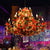 Candle Restaurant Flower Chandelier Light Industrial Metal 15 Bulbs Red LED Pendant Lighting with Crystal Accent Red Clearhalo 'Cast Iron' 'Ceiling Lights' 'Chandeliers' 'Industrial Chandeliers' 'Industrial' 'Metal' 'Middle Century Chandeliers' 'Rustic Chandeliers' 'Tiffany' Lighting' 367767