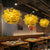 Industrial Blossom Hanging Pendant 1 Bulb Metal LED Suspension Light in Yellow for Restaurant Yellow Clearhalo 'Art Deco Pendants' 'Cast Iron' 'Ceiling Lights' 'Ceramic' 'Crystal' 'Industrial Pendants' 'Industrial' 'Metal' 'Middle Century Pendants' 'Pendant Lights' 'Pendants' 'Tiffany' Lighting' 368100