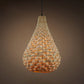 Gourd Pendant Lighting Japanese Bamboo 1 Head Beige Hanging Ceiling Light, 8.5"/14" Wide Clearhalo 'Ceiling Lights' 'Pendant Lights' 'Pendants' Lighting' 369179