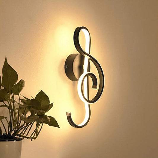 LED Bedside Sconce Light Contemporary White/Black/Coffee Wall Mounted Lighting with Twisted Acrylic Shade, Warm/White Light Clearhalo 'Modern wall lights' 'Modern' 'Wall Lamps & Sconces' 'Wall Lights' Lighting' 369774