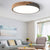 Nordic Style Round Ceiling Fixture Wood and Acrylic Unique Ceiling Lights Flush Mount in Grey/White/Green Grey Clearhalo 'Ceiling Lights' 'Close To Ceiling Lights' 'Close to ceiling' 'Flush mount' Lighting' 370706