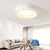Modern Unique Round Ceiling lights Flush Mount 1 Light Flush Mount Ceiling Lights in White for Bedroom White 2 Color Clearhalo 'Ceiling Lights' 'Close To Ceiling Lights' 'Close to ceiling' 'Flush mount' Lighting' 372753