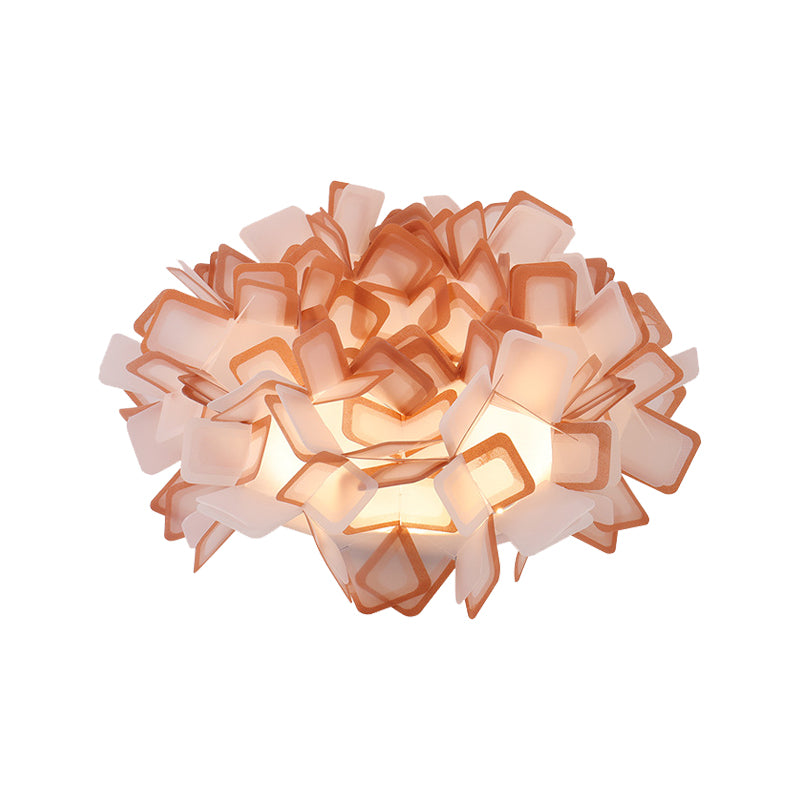 Art Deco Sinuous Flushmount Light with Acrylic Shade Led Bedroom Flush Lighting Clearhalo 'Ceiling Lights' 'Close To Ceiling Lights' 'Close to ceiling' 'Flush mount' Lighting' 377782