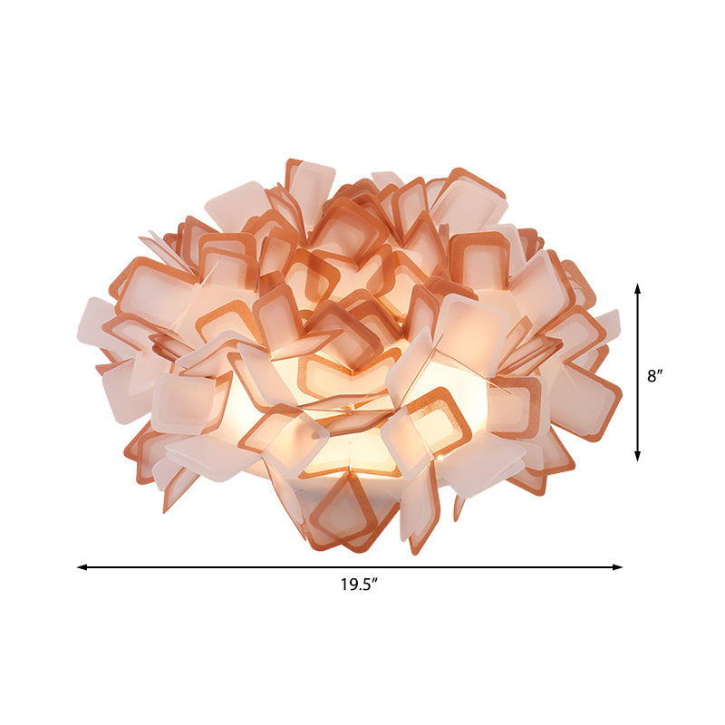 Art Deco Sinuous Flushmount Light with Acrylic Shade Led Bedroom Flush Lighting Clearhalo 'Ceiling Lights' 'Close To Ceiling Lights' 'Close to ceiling' 'Flush mount' Lighting' 377783