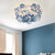 Art Deco Sinuous Flushmount Light with Acrylic Shade Led Bedroom Flush Lighting Blue Clearhalo 'Ceiling Lights' 'Close To Ceiling Lights' 'Close to ceiling' 'Flush mount' Lighting' 377790