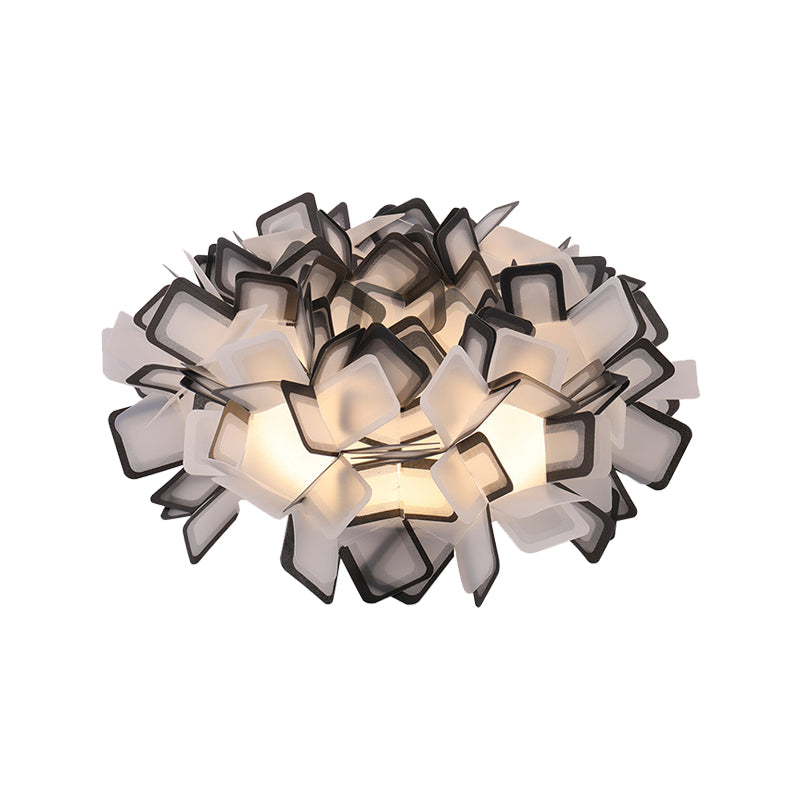 Art Deco Sinuous Flushmount Light with Acrylic Shade Led Bedroom Flush Lighting Clearhalo 'Ceiling Lights' 'Close To Ceiling Lights' 'Close to ceiling' 'Flush mount' Lighting' 377798