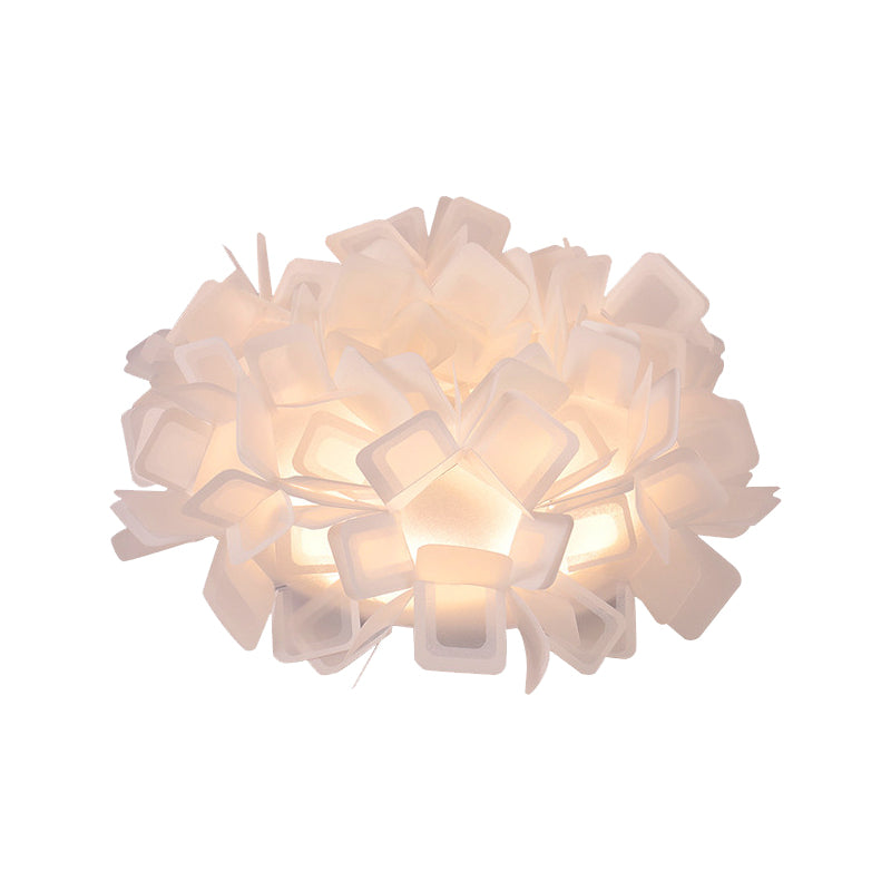 Art Deco Sinuous Flushmount Light with Acrylic Shade Led Bedroom Flush Lighting Clearhalo 'Ceiling Lights' 'Close To Ceiling Lights' 'Close to ceiling' 'Flush mount' Lighting' 377801