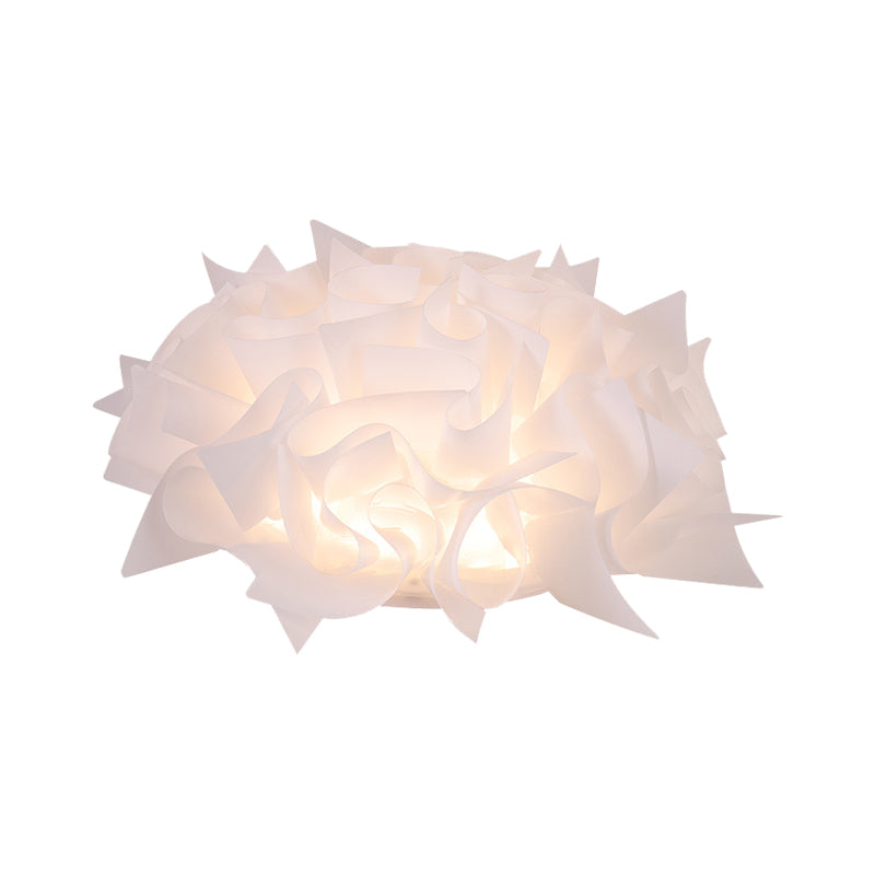 Acrylic Bloom Flush Ceiling Lamp Contemporary Led Ceiling Light Fixture in Blue/Brown/Orange Clearhalo 'Ceiling Lights' 'Close To Ceiling Lights' 'Close to ceiling' 'Flush mount' Lighting' 377804