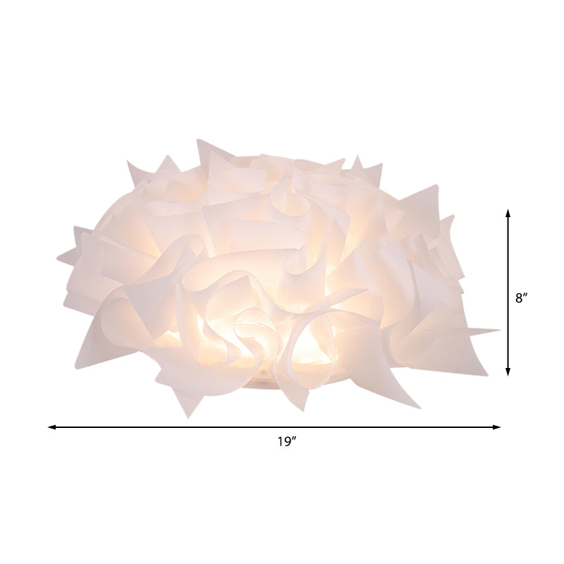 Acrylic Bloom Flush Ceiling Lamp Contemporary Led Ceiling Light Fixture in Blue/Brown/Orange Clearhalo 'Ceiling Lights' 'Close To Ceiling Lights' 'Close to ceiling' 'Flush mount' Lighting' 377805